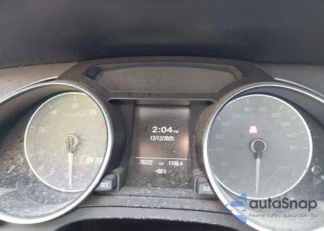 2014 Audi S5 3.0T Premium Plus from USA, damaged, VIN WAUCGAFR5EA069835